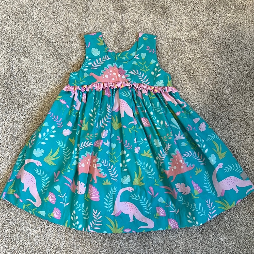 Eleanor Rose. Dino dress. With pockets!!! Size 4-5